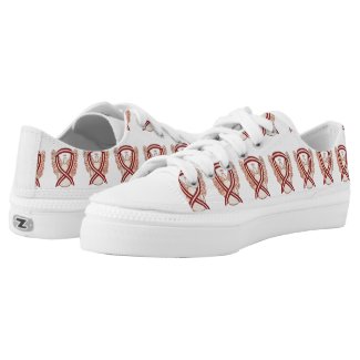 Head &amp; Neck Cancer Awareness Ribbon Angel Sneakers