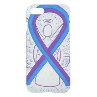 Blue and Purple Awareness Ribbon iPhone7 Case