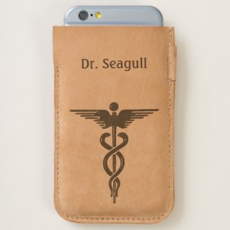 Medical Insignia Personal Handmade Leather iPhone 6/6S Case