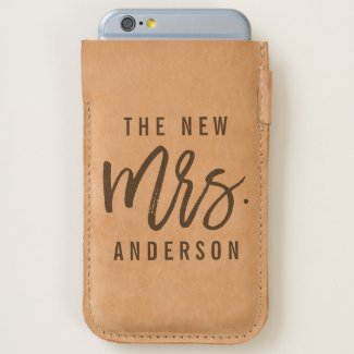 The New Mrs Personalized Bride iPhone 6/6S Case