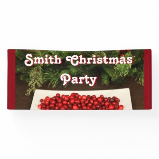 Personalized Christmas Party Banner