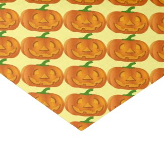 Cute Pumpkin Tissue Paper 10" X 15" Tissue Paper
