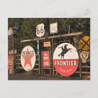 USA, Arizona, Sedona: Antique Advertising Signs Postcard