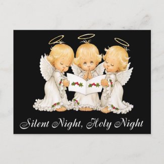 Sweet Angels Silent Night Postcard