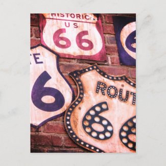 Vintage Iconic Route 66 Postcard