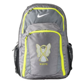 Yellow Awareness Ribbon Angel Customized Backpack