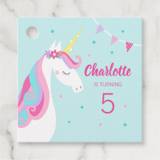 Birthday Party Favor Tags