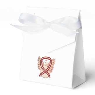 Head/Neck Cancer Awareness Ribbon Party Favor Box