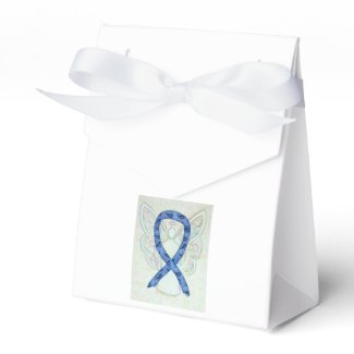 Thyroid Paisley Awareness Ribbon Party Favor Boxes
