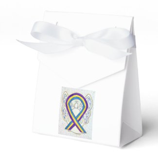 Bladder Cancer Awareness Ribbon Party Favor Boxes