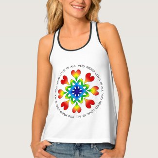 Love is All You Need Pride Racerback Tank Top