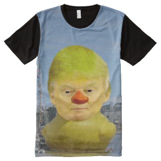 Donald Trump Rubber Yellow Duck Mens Panel T-Shirt