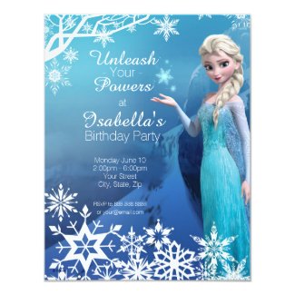 Frozen Elsa Birthday Invitation