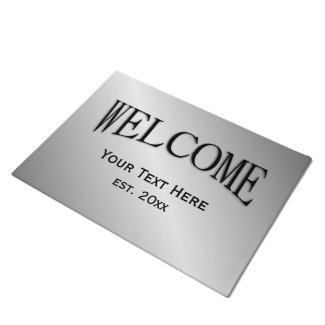Simple Personalized Welcome Mat