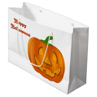 Large Pumpkin Halloween Bag
