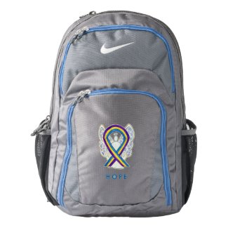 Bladder Cancer Awareness Ribbon Custom Backpack