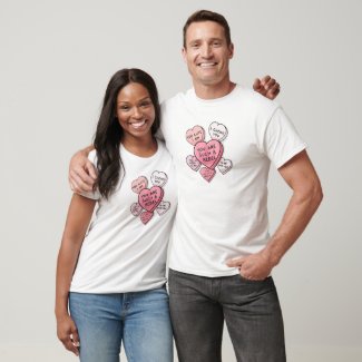 Star Wars Valentines Day Candy Hearts T-Shirt