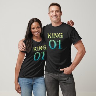 Ultramarine King Queen 01 Couple Shirts