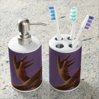 Toothbrush Holder and Soap Dispenser Set