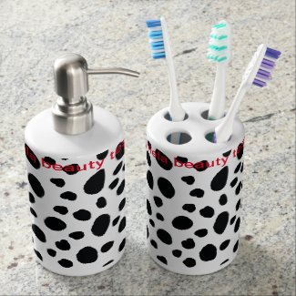 Toothbrush Holder and Soap Dispenser Set