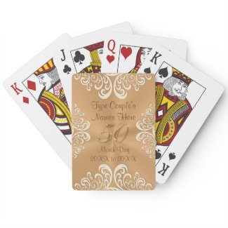 Cheap 50th Anniversary Gifts PERSONALIZED Poker Cards