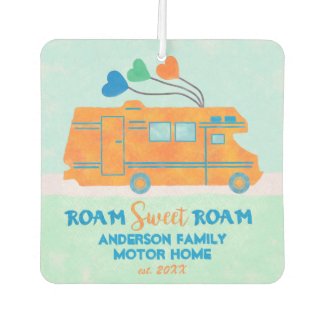 Motorhome Camper Cute Personalized RV Travel Car Air Freshener