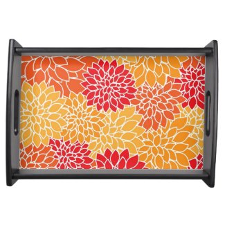 Beautiful Floral Serving Tray