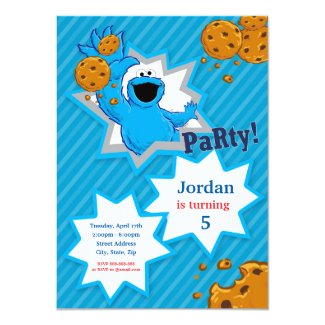 Cookie Monster Birthday Card