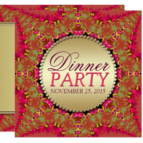 Lacy Eastern Fusion Dinner Party Invitations