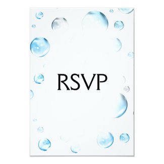 Fantasy Bubbles Wedding RSVP Card