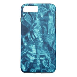 Abstract Blue Water Ripples iPhone 7 Plus Case