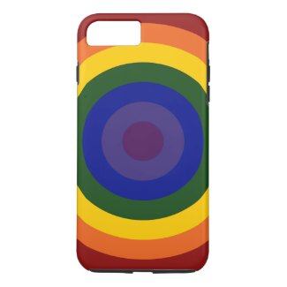Rainbow Bullseye Pattern iPhone 7 Plus Tough Case
