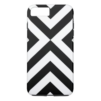Black and White Chevrons iPhone 7 Plus Tough Case