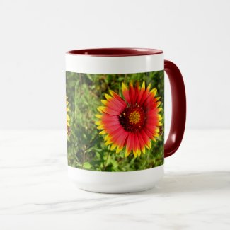 Beautiful Indian Blanket Flower Mug