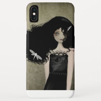 The Girl with Dragonfly Tattoos iPhone XS Max Case