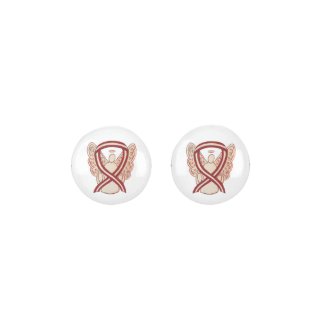 Head &amp; Neck Cancer Awareness Ribbon Earrings