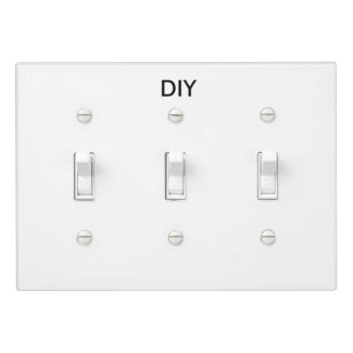 DIY Triple Toggle Light Switch Cover