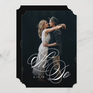 Romantic Calligraphy Elegant Wedding Invitations