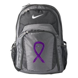 Purple Awareness Ribbon Hope Customized Backpacks