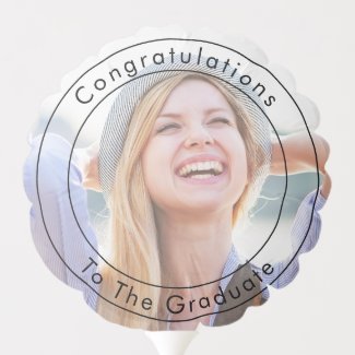 Congratulations to The Graduate Large Photo Balloon