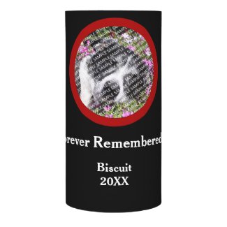 Lost Pet Memorial Photo Template Candle Wrap