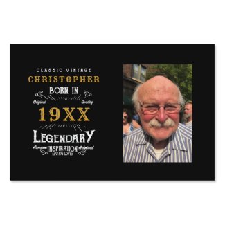 Personalized Photo Template Dad Birthday Legendary Sign