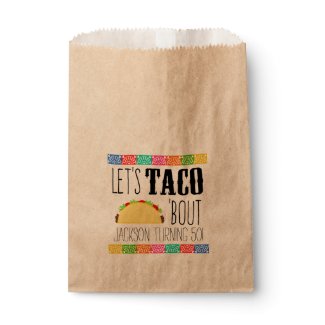 Taco 'Bout Birthday Party Favor Bag