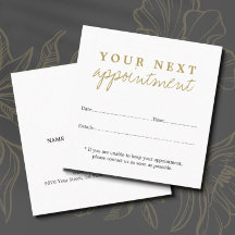 Shop Appointment Cards