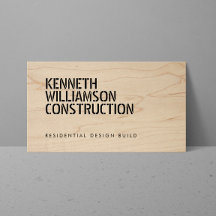 Shop Construction Business Cards