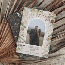 Floral Save the Dates