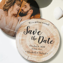 Shop Rustic Wedding Save the Date Cards
