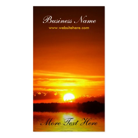 Sunset Reflections Business Card