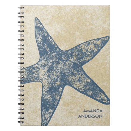 The spiral journal with the starfish pattern can be personalized with your name, so it'll be a great gift idea for any beach lover on your list.