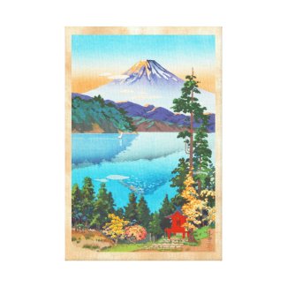 Tsuchiya Koitsu Lake Ashi in the Hakone Hills Canvas Print